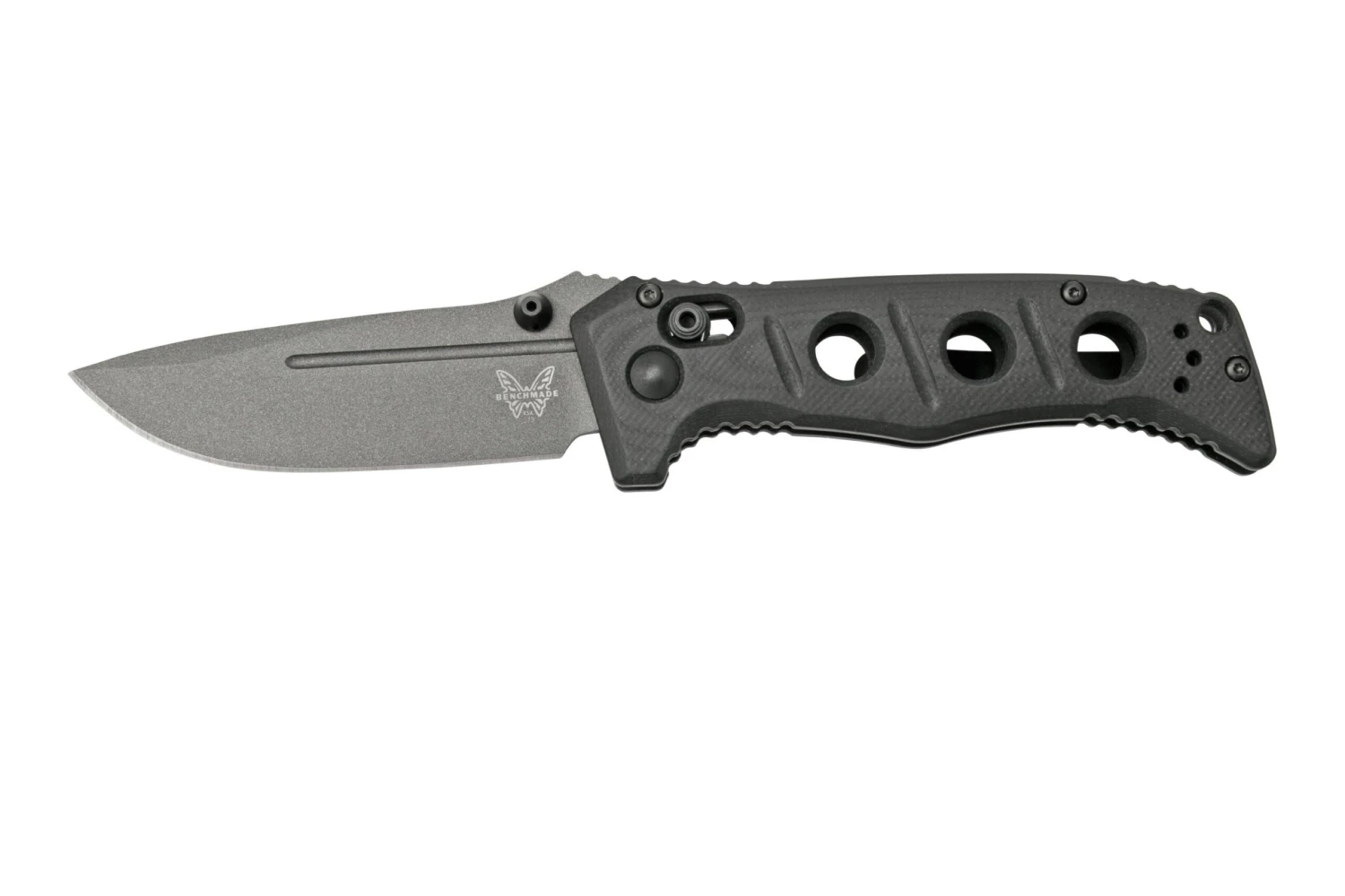 Benchmade 273GY-1 Sibert Mini Adamas Schwarz G10, Tungsten Grey Taschenmesser, Shane Sibert Design 3 Benchmade 273GY-1 Sibert Mini Adamas Schwarz G10, Tungsten Grey Taschenmesser, Shane Sibert Design