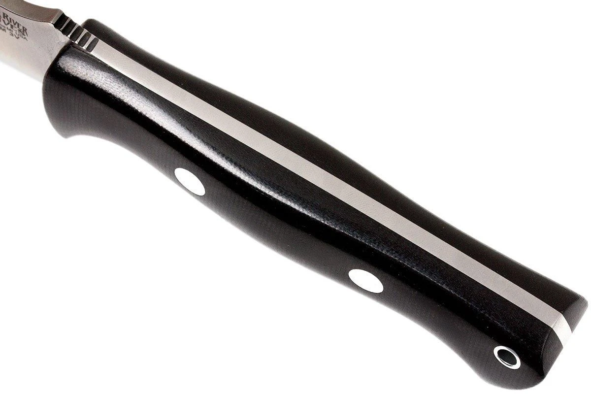 Bark River Bravo 1 LT CPM 3V, Schwarzes Canvas Micarta, Braune Scheide 7 Bark River Bravo 1 LT CPM 3V, Schwarzes Canvas Micarta, Braune Scheide – Bild 5