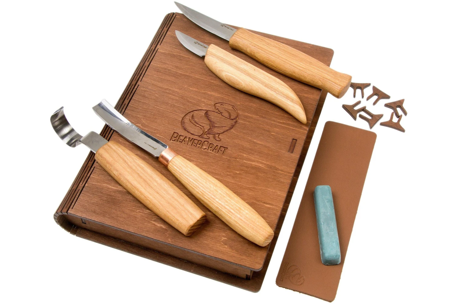 BeaverCraft Professional Spoon And Kuksa Carving Set S43 Holzschnitzset In Einem Hölzernen Aufbewahrungsbuch 3 BeaverCraft Professional Spoon And Kuksa Carving Set S43 Holzschnitzset In Einem Hölzernen Aufbewahrungsbuch