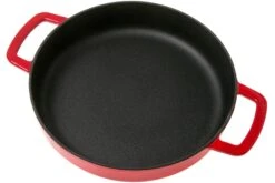 Combekk Sous Chef 192124RD Bräter Mit Zwei Griffen 24 Cm, Rot