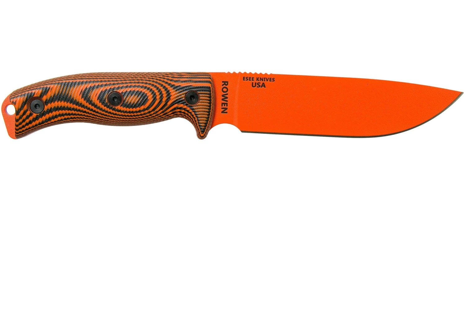 ESEE Model 6 Orangefarbene 3D Klinge, Neon Schwarz Orangefarbenes G10 Survivalmesser 6POR-006 Schwarze Scheide + Klemmplatte 4 ESEE Model 6 Orangefarbene 3D Klinge, Neon Schwarz Orangefarbenes G10 Survivalmesser 6POR-006 Schwarze Scheide + Klemmplatte – Bild 2