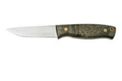 Brisa Trooper 95, 12C27 Scandi, Stabilized Curly Birch Feststehendes Messer