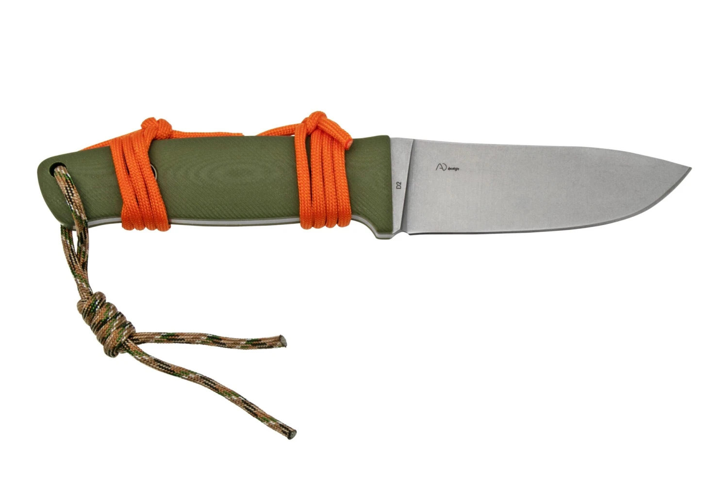 Black Fox Vesuvius Stonewashed D2 Blade, OD Green G10 Feststehendes Messer 4 Black Fox Vesuvius Stonewashed D2 Blade, OD Green G10 Feststehendes Messer – Bild 2