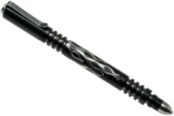Rick Hinderer Investigator Pen Flames Stainless Steel, Stonewash DLC, Taktischer Stift