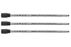 The James Brand The Stilwell D1 Ink Refill CO308903-11 Black, 3er Pack, Nachfüllpatrone