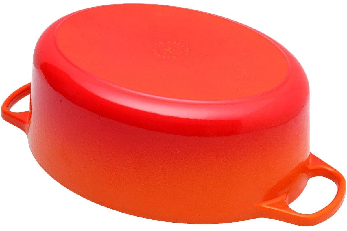 Le Creuset Bräter - Cocotte Oval 31 Cm, 6,3 L Orange 5 Le Creuset Bräter - Cocotte Oval 31 Cm, 6,3 L Orange – Bild 3