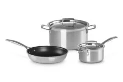 Le Creuset Triply 3er Set, Edelstahl-Kochgeschirr-Set