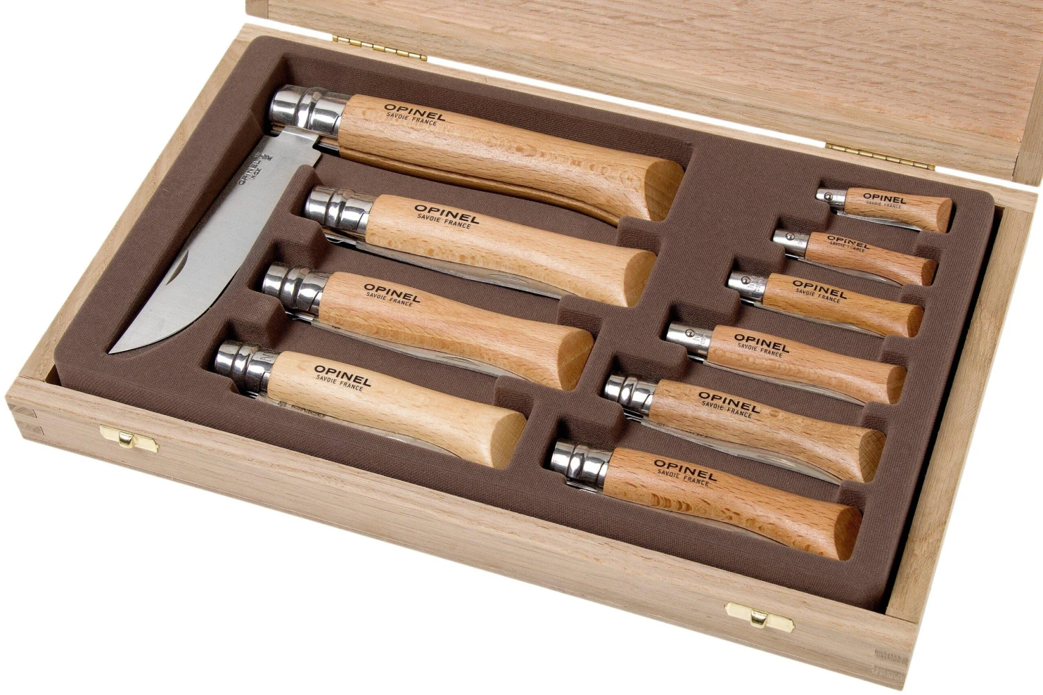 Opinel Set Taschenmesser 10-teilig, Rostfreier Stahl 3 Opinel Set Taschenmesser 10-teilig, Rostfreier Stahl
