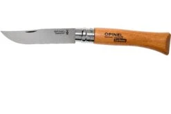 Opinel No. 10 Taschenmesser, Kohlenstoffstahl, Klingenlänge 10 Cm