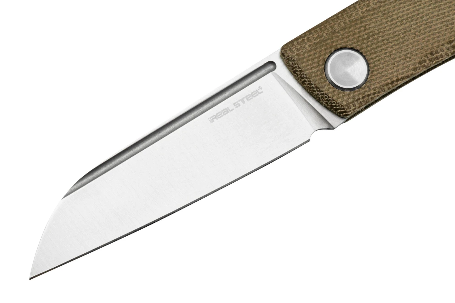 Real Steel Solis 7065GM, N690, Green Micarta Knivesandtools Exclusive Taschenmesser Poltergeist Design 5 Real Steel Solis 7065GM, N690, Green Micarta Knivesandtools Exclusive Taschenmesser Poltergeist Design – Bild 3