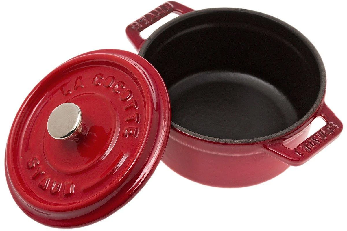 Staub Mini Bräter/Cocotte 10 Cm, 0,25 L Rot 4 Staub Mini Bräter/Cocotte 10 Cm, 0,25 L Rot – Bild 2