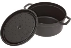 Staub Cocotte / Bräter 26cm, 5,2L, Schwarz Mit Dämpfeinsatz -OutFit Verkäufe SB1133825 03 staub sb1133825 03