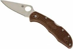 Spyderco Delica 4 C11FPBN Taschenmesser, Braun -OutFit Verkäufe SPC11FPBN 03 spyderco delica 4 bruin spc11fpbn d2