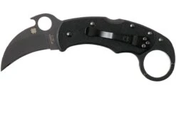 Spyderco Karahawk C170GBBK, Schwarzes Karambit Taschenmesser