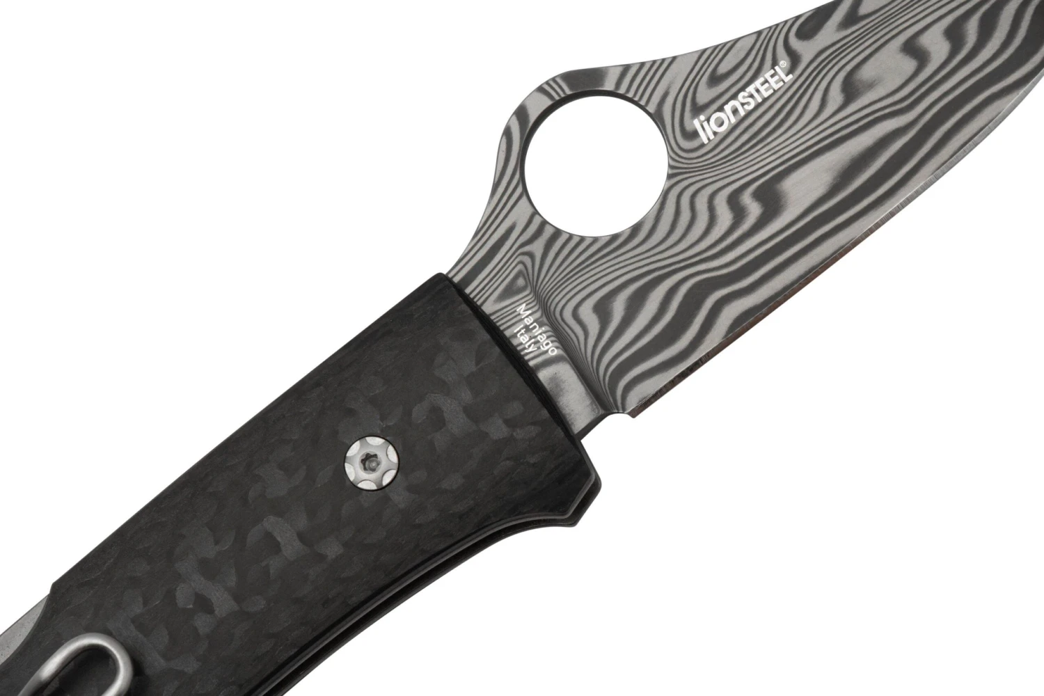 Spyderco SpyOpera C255CFPD Carbon Fiber, Damasteel, Sprint Run Taschenmesser 7 Spyderco SpyOpera C255CFPD Carbon Fiber, Damasteel, Sprint Run Taschenmesser – Bild 5