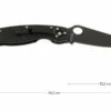 Spyderco Military Black C36GPBK Taschenmesser, Schwarz -OutFit Verkäufe SPC36GPBK 01 spyderco military spc36gpbk d1