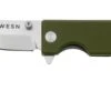 WESN Microblade SN01-3, D2, OD Green G10, Titanium, Taschenmesser -OutFit Verkäufe WESN01 3 01 wesn