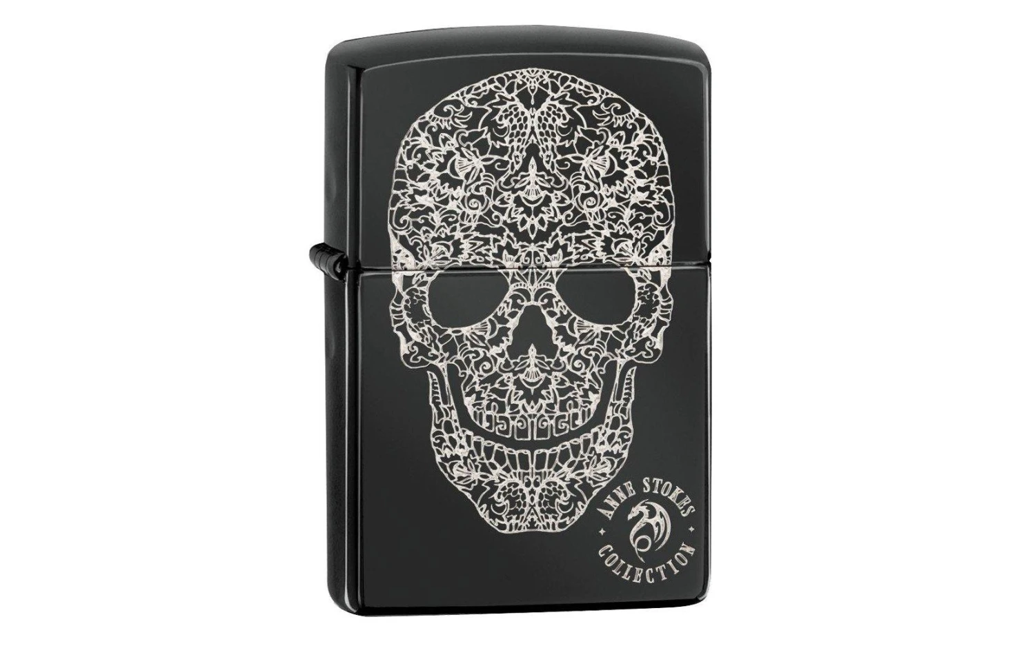 Zippo Anne Stokes Collection High Polish Black 49143-000002, Feuerzeug 3 Zippo Anne Stokes Collection High Polish Black 49143-000002, Feuerzeug
